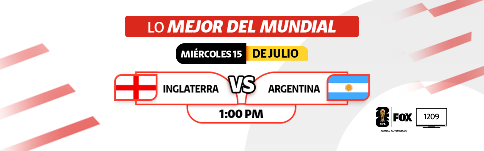 ¡Lo mejor del mundial este miercoles 15 de julio a través de FOX!